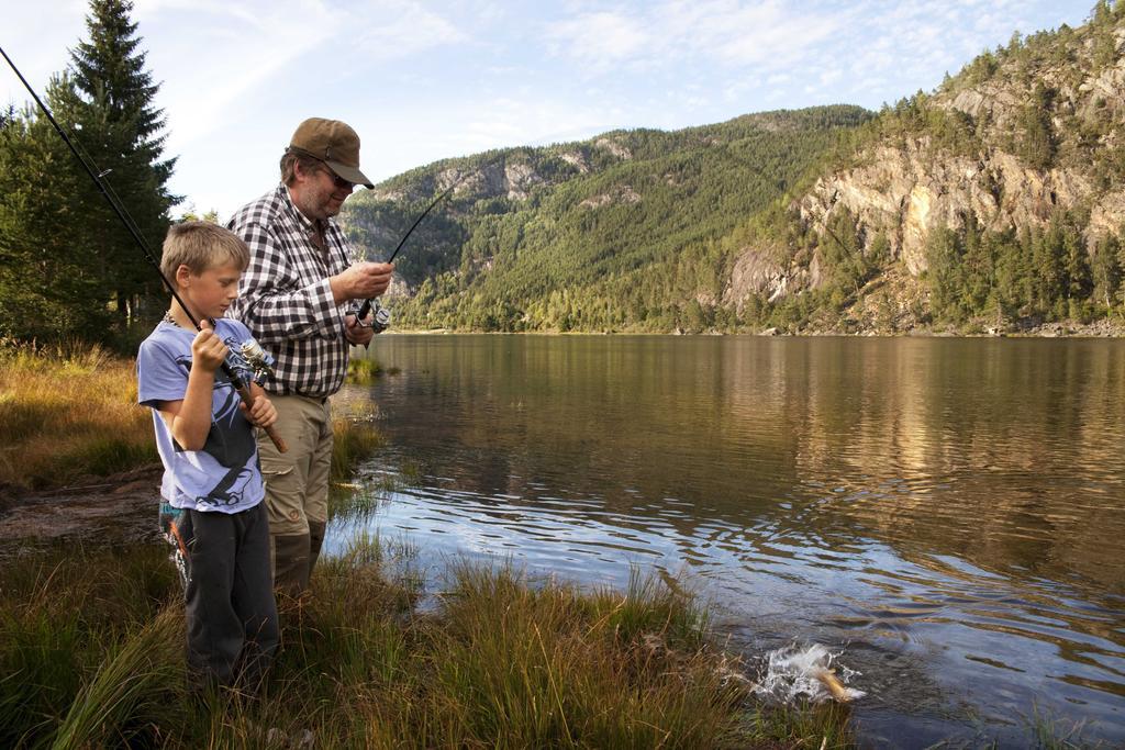 Solvgarden Cottages Rysstad Esterno foto